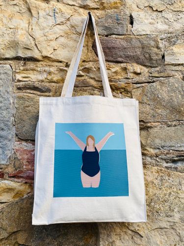 I Love the Water Tote Bag